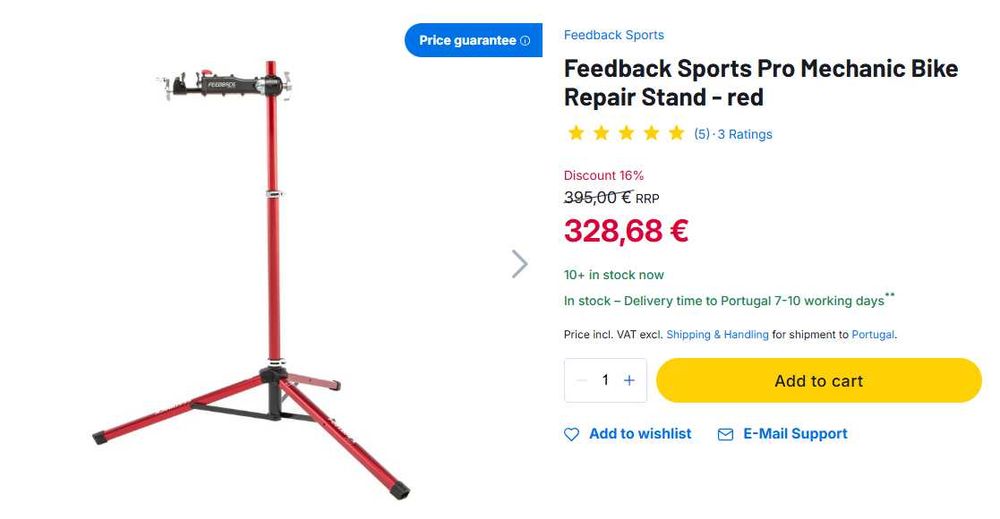 Feedback Sports Pro-Elite Work Stand + Feedback Sports Flop Stop HBH-10B