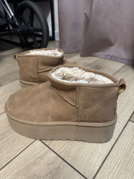 Ugg platform 40 camel braz