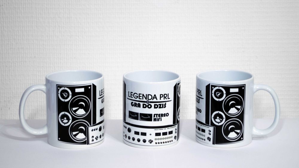 Kubek z grafiką amplitunera RADMOR 5102, kolumnami Zg40c pasjonata