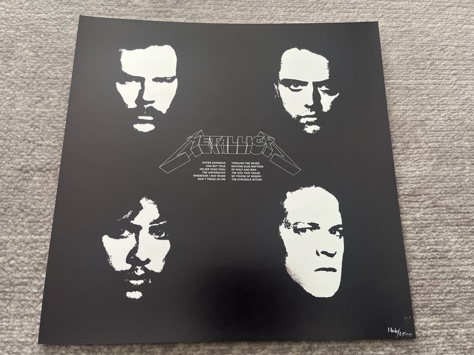Foil print Metallica Black Album