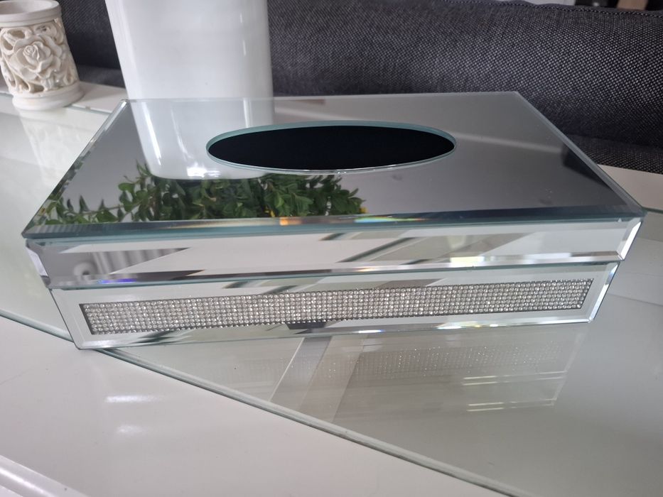 Chustecznik glamour lustro