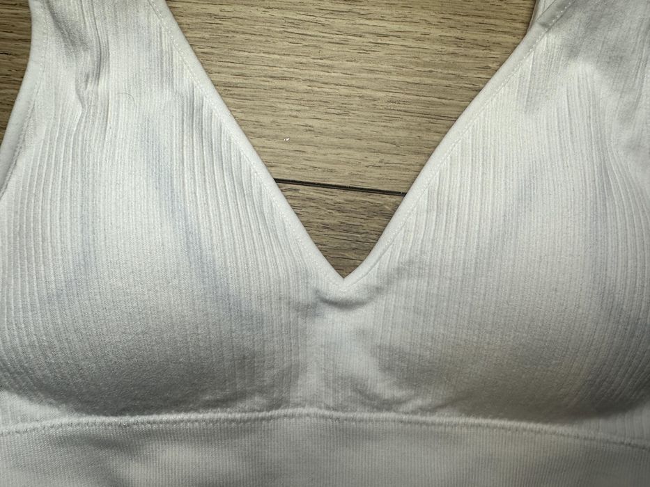 Primark biustonosz biały sportowy S