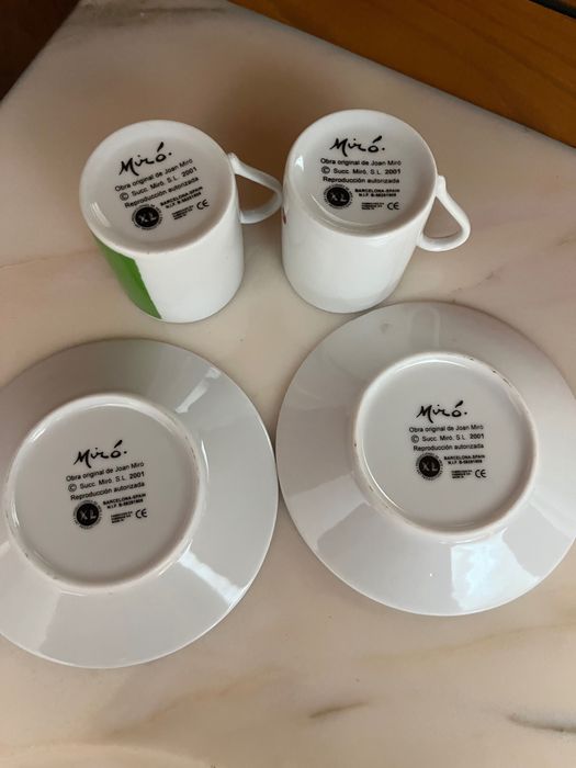 Chávenas  café colecção Joan Miró