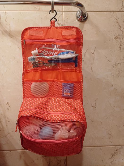 Bolsa de higiene de viagem bordeaux - NOVA