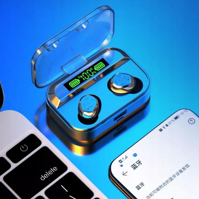 Słuchawki Bezprzewodowe Douszne Sportowe Powerbank