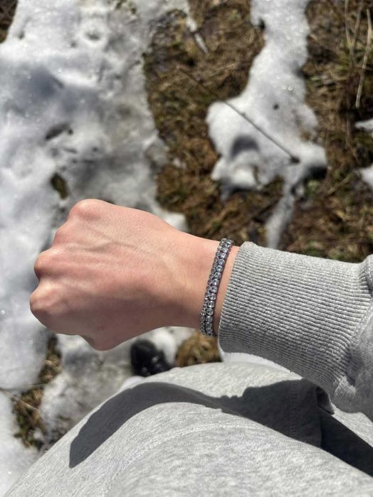 Bransoletka Iced Out combo (silver) DARMOWA DOSTAWA!