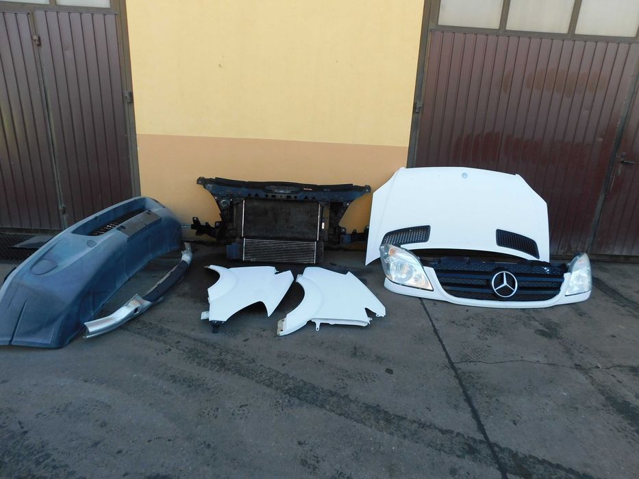 Sprinter 906 maska zderzak lampy błotniki chłodnice przód kompletny