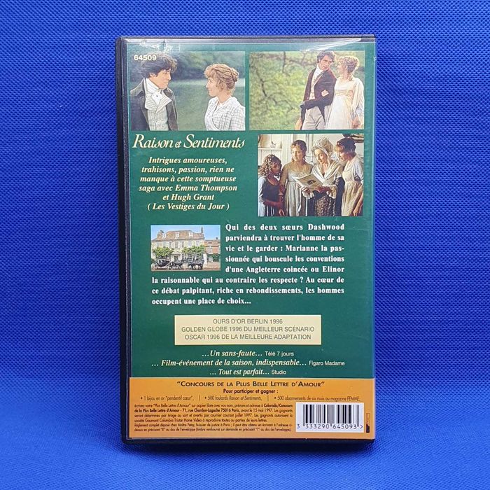 Filme Raison Et Sentiments (VHS) Ref. VS-VI