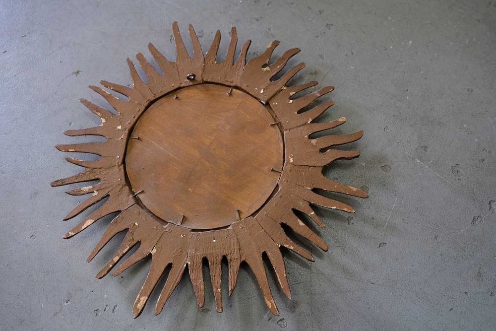 Lustro Słońce, Włochy, lata 50, vintage , design, loft