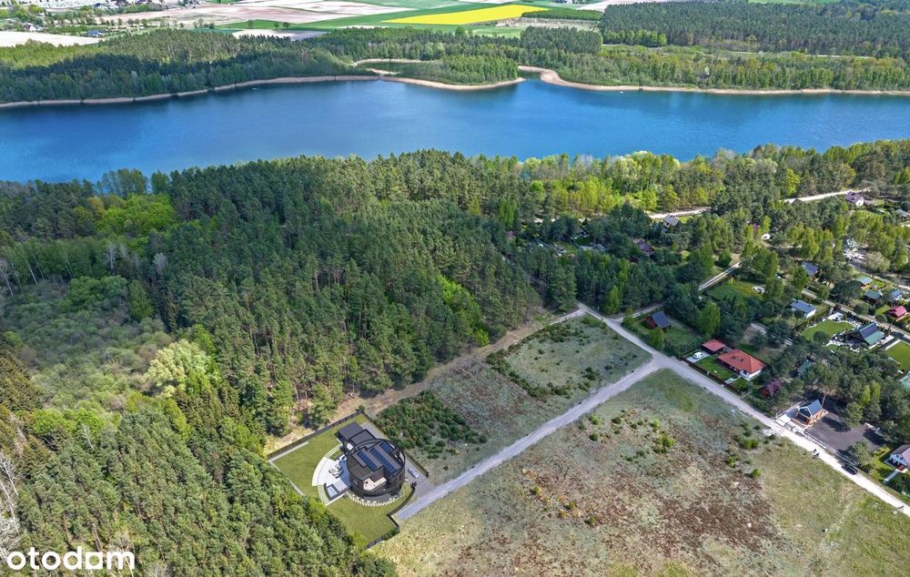Działka budowlana, narożna, Toruń, Kamionki Małe, las, jezioro, spokój