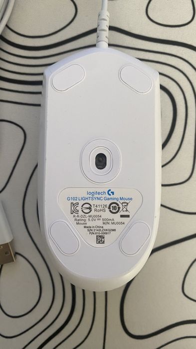 Игровая мышь Logitech G102 Lightsync (White)