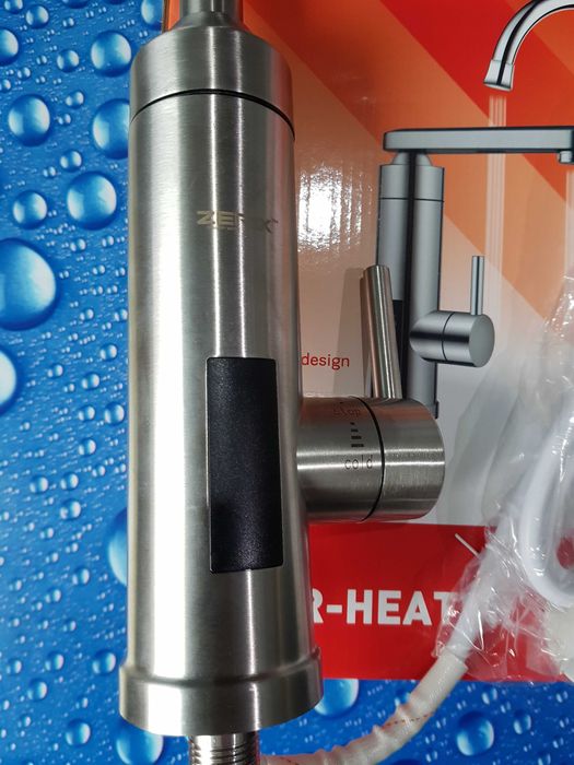 Проточный водонагреватель Zerix ELW35-EF-G 3,3kW с силиконовым изливом