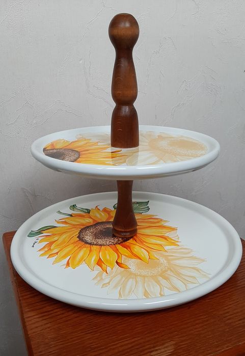 Фруктовница керамическая,дерево Италия Spigarelli