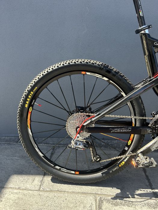 Tomac Carbine Full Suspension MTB 26” Large Carbon Mountain Bike .