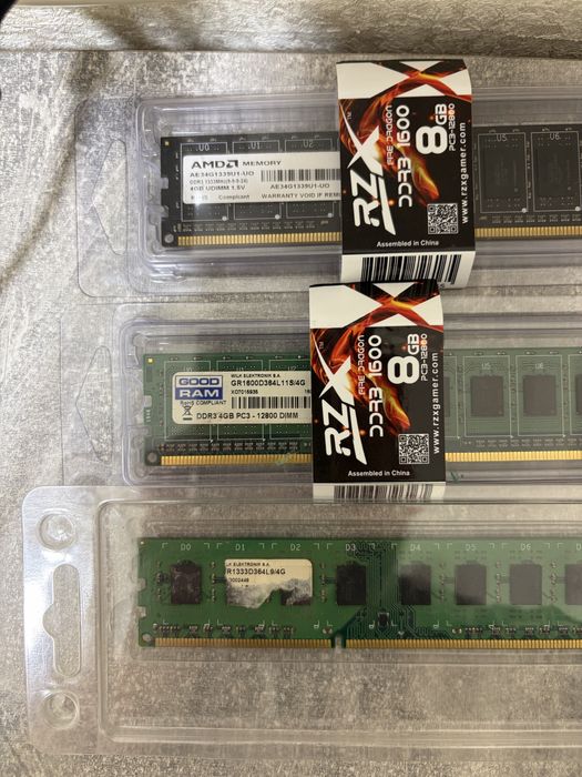 Оперативна пам'ять DDR3 4GB / 2GB (Samsung, Goodram, AMD)