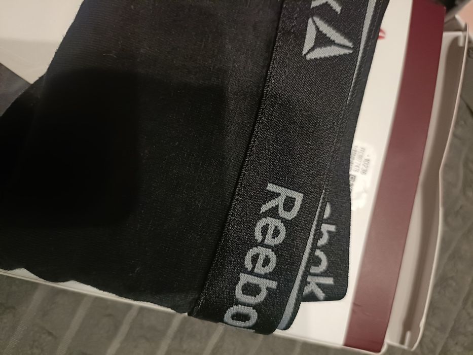 2pak sportowych majtek Reebok czarne szeroka guma napisy r.xl