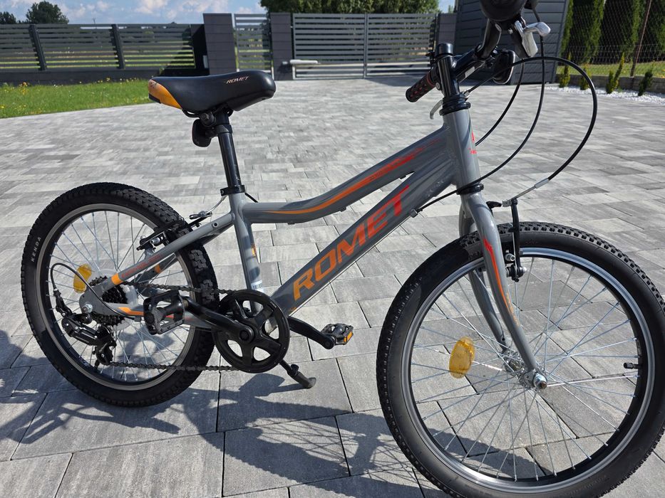 Rower ROMET 20 RAMBLER 1.0 aluminiowy 20 cali szary 6 biegów RevoShift stan bardzo dobry dla chlopca dziewczynki