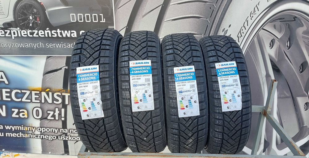 2xOpona Wielosezonowa 195/70 R15C Sailun Commercio 4Seasons 102 Gratis