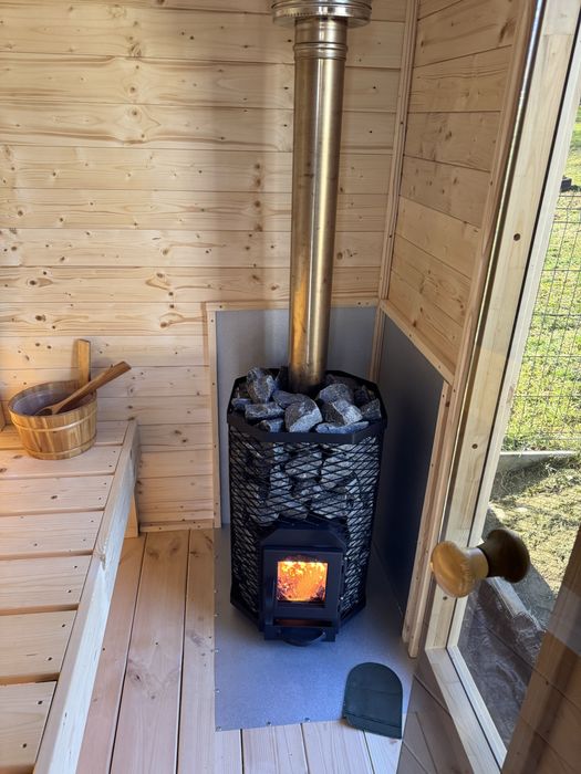 Sauna ogrodowa sauna z przedsionkiem ocieplona dostawa caly kraj