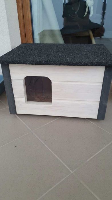 NOWA Ocieplana Buda Dla Psa i Kota Legowisko Na Zimę Drewniana