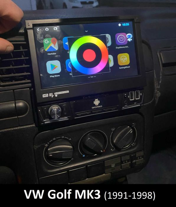 (NOVO) Rádio 1DIN Android 7" Retrátil [4+32GB] • GPS Bluetooth Câmera