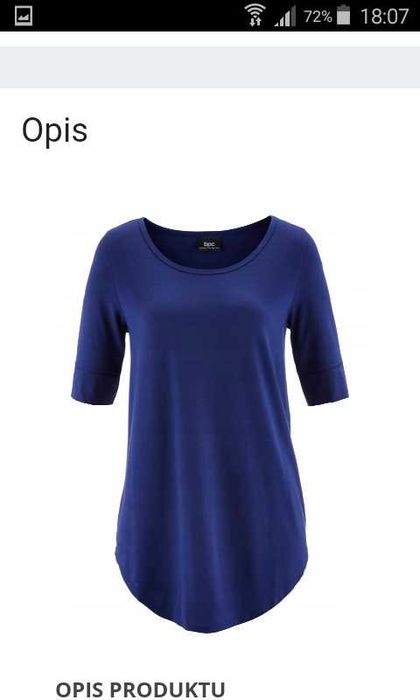 Dluga luzna bluzka Bonprix