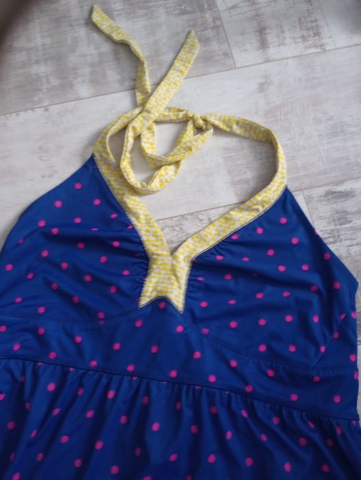 Oryginalny strój kąpielowy tankini sukienka z bikini majtki the north