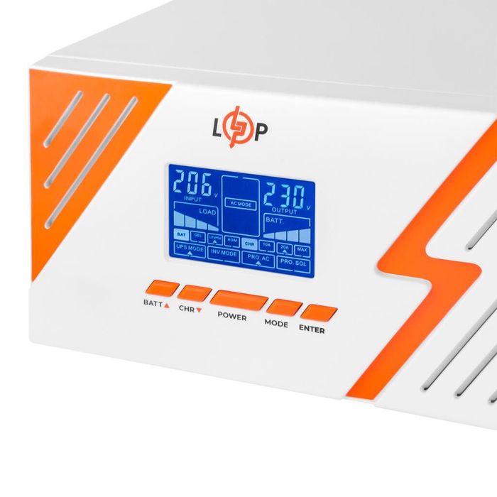 ДБЖ з правильною синусоїдою 12V LPM-PSW-1500VA (1050Вт)