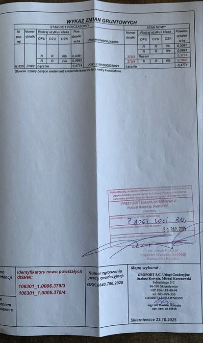 Sprzedam dzialłkè o powierzchni 3774 m2 ul. Graniczna 55