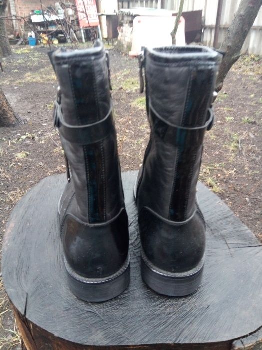 Полу сапоги мужские(кожа натуральная)