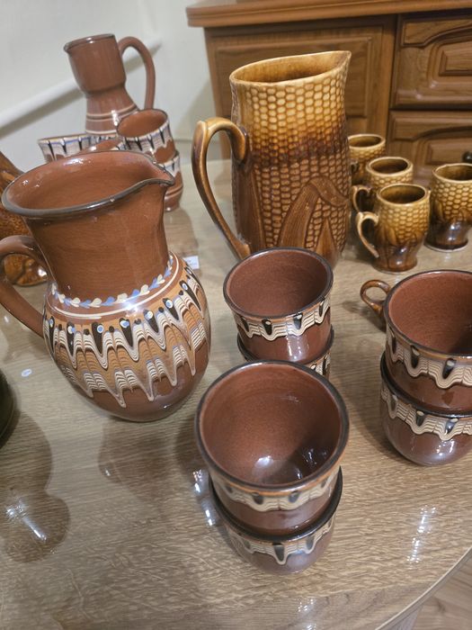 Naczynia zestawy ceramika PRL vintage