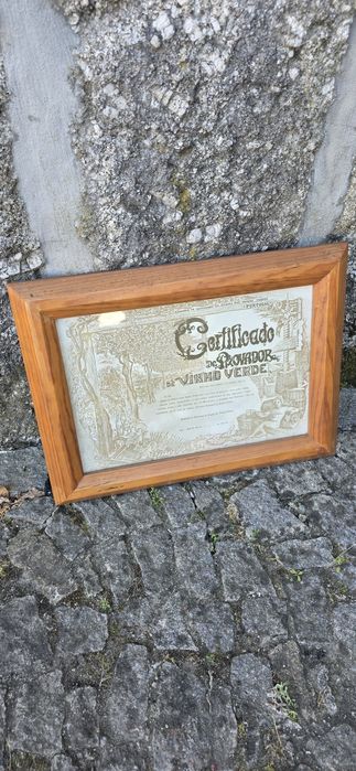 Certificado de provador de vinho verde