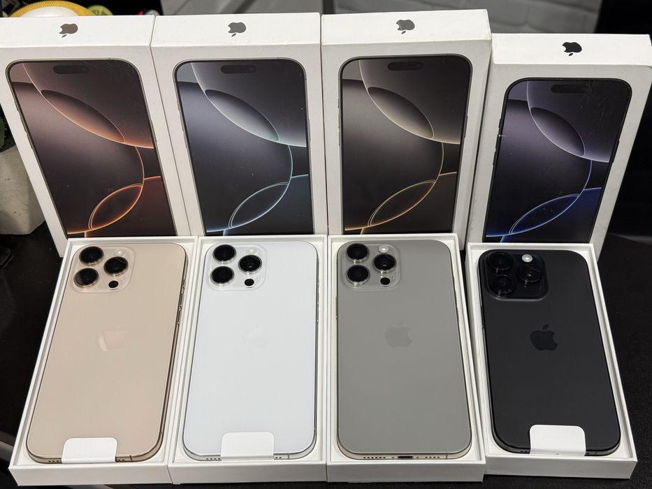 New Open iPhone 16 pro max 256gb natural, white, desert, black