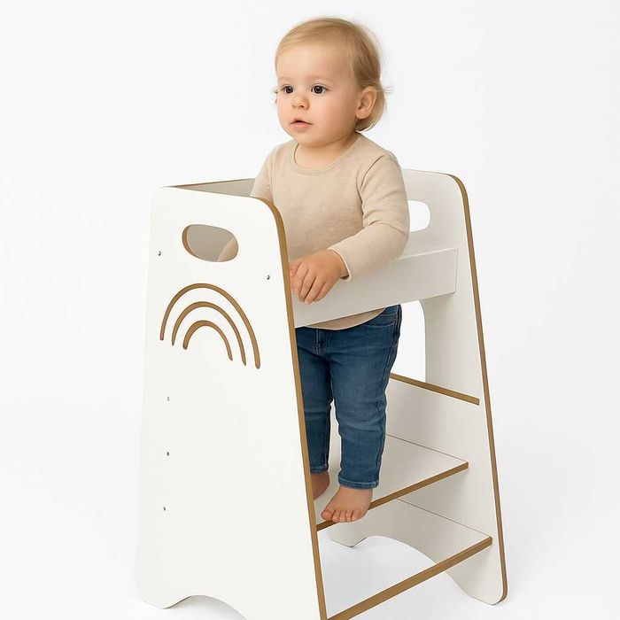 Kitchen helper Montessori Tęcza dla dzieci | Kitchen Helper regulowany