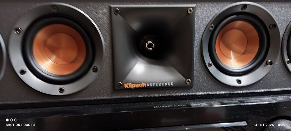 Kino Domowego 7.1 (Dolby Atmos) Klipsch Reference, Denon AVR-X1