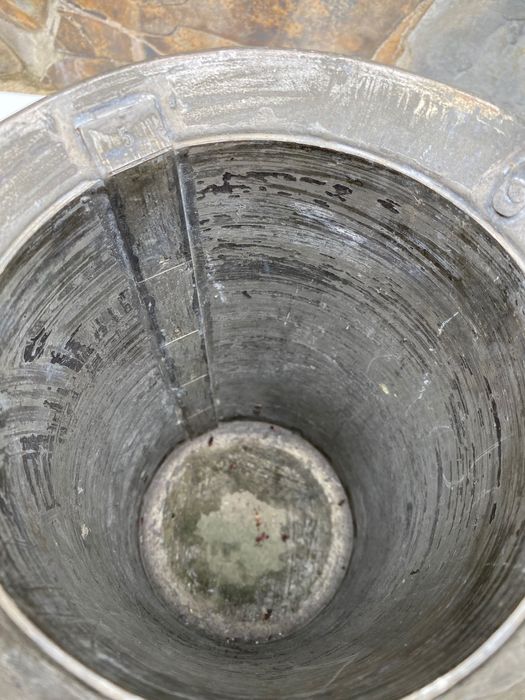 frigideira leiteira Séc XIX cobre 56 cm