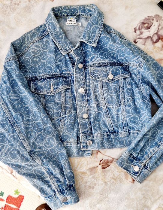 Джинсовка , куртка джинсовая 42 - 44 р отдам за киндер