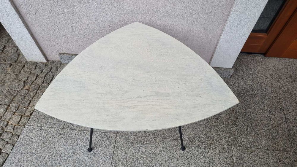 2x fotel rattanowy stolik l 60 Mid Century Design Czechosłowacja PRL