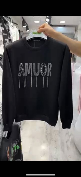 Кофта двунитка чорна М нова