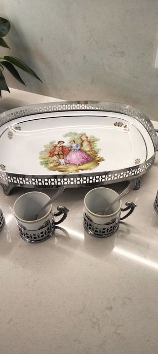 Serviço de café em Porcelana e Casquinha