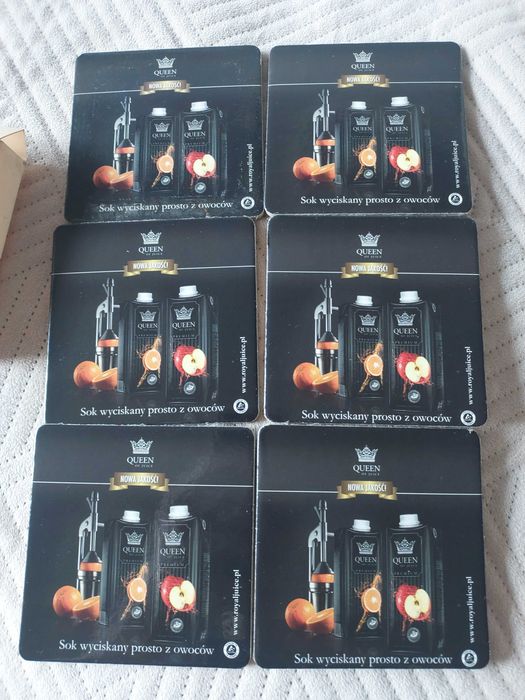 Podkładki korkowe pod szklanki 6 sztuk