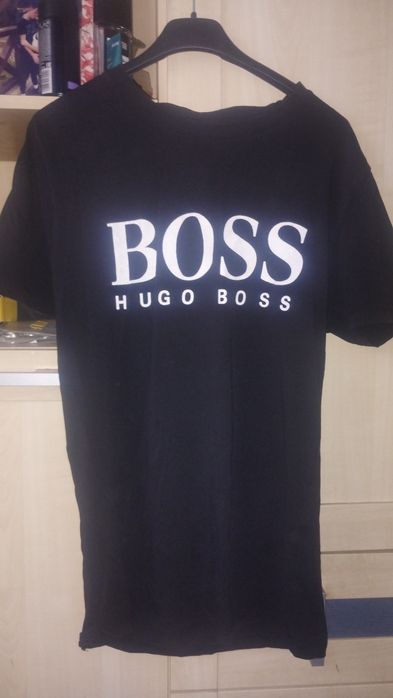 Czarna koszulka Hugo Boss męska