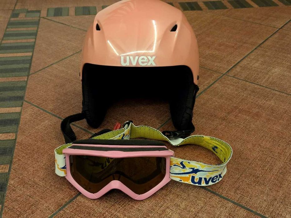 Kask narciarski uvex dziewczęcy XXS 52 cm + gogle