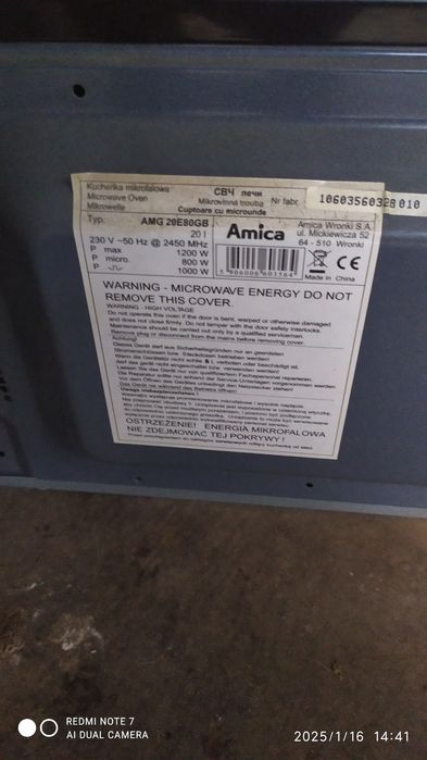 Mikrofalówka Amica