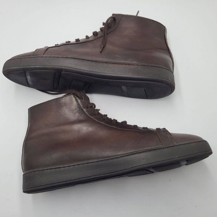 Оригінальні шкіряні туфлі Santoni, 8 (27 см), Італія