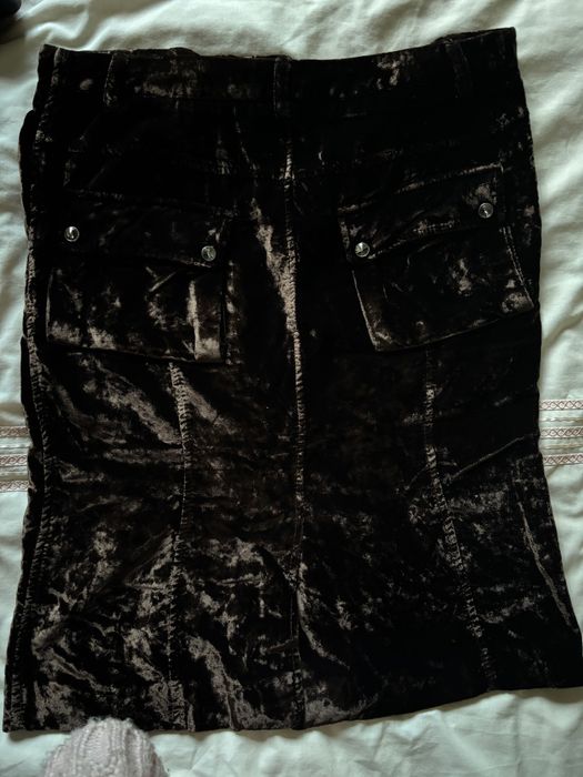 Велюрова спідниця, вінтаж, Італія