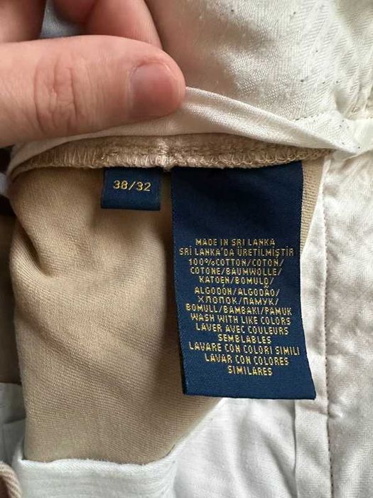 Spodnie Polo Ralph Lauren Chino świetny stan klasyczny beż 38/32 M/L