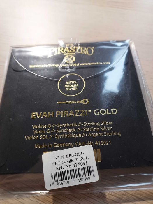 struny Evah Pirazzi Gold - Silver G