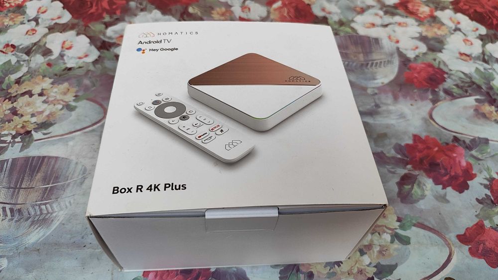 Homatics Box R 4K Plus. Android TV. Stan sklepowy. Pełny zestaw