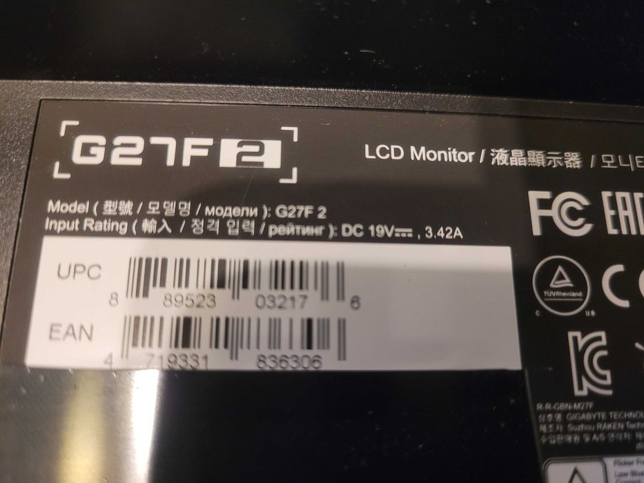Monitor Gigabyte Gaming G27F 2 27cali (G27F2)